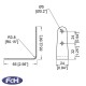 4 Hole L Bracket - 65mm x 24mm - Pack of 4